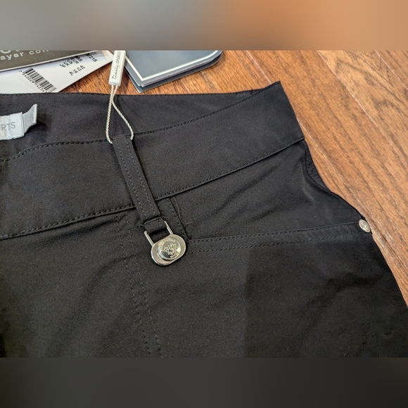 Daily Sports Miracle Golf Shorts 17" Black Size 12 NWT - Picture 7 of 9